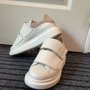 Manufactory Sample oversized leather sneakers pink